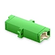 LSH/APC Singlemode Simplex fiber Fiber Adapter, Female to Female, 0.2dB Insertion Loss. A fiber optic adapter, sometimes also called a coupler